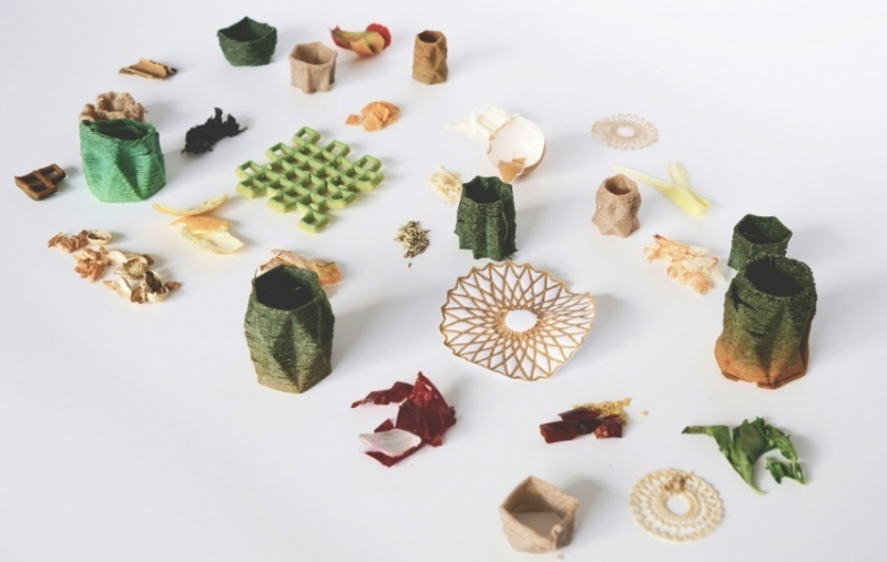 3D-принтер по проекту студентов MIT превращает пищевые отходы в бытовые предметы