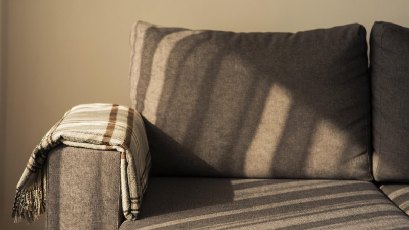 Домашний уют в меблированной гостиной комнате