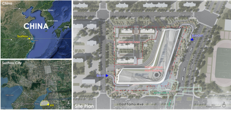 Автобусный вокзал Сучжоу Уцзян в городе Сучжоу, Китай