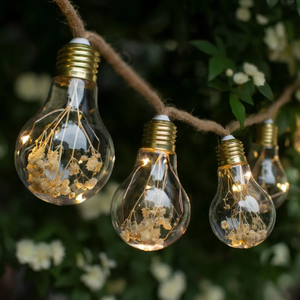 Ретро-гирлянда с сухоцветами