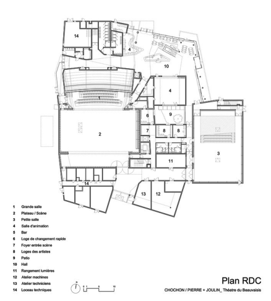 Завершён Региональный театр Бовези в городе Бове, Франция