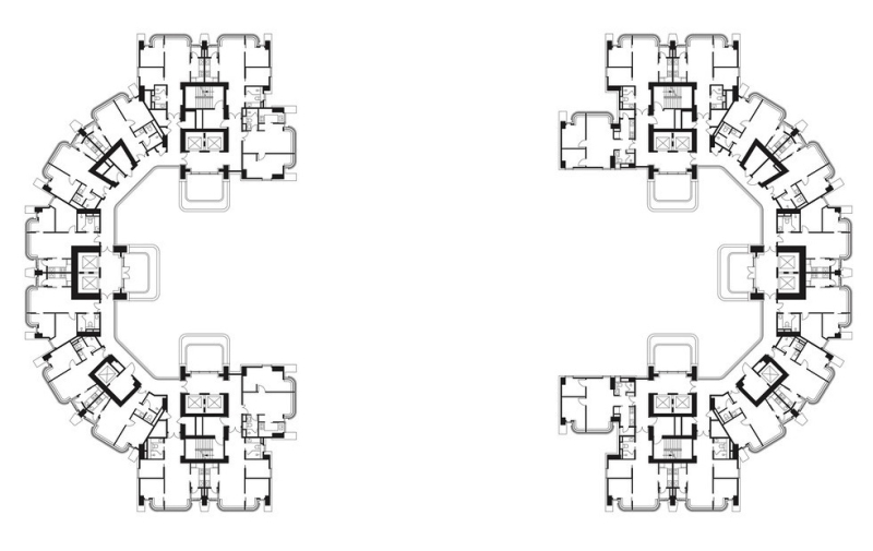 Жилые башни Grand Bayview Qianhai в городе Шэньчжэнь, Китай